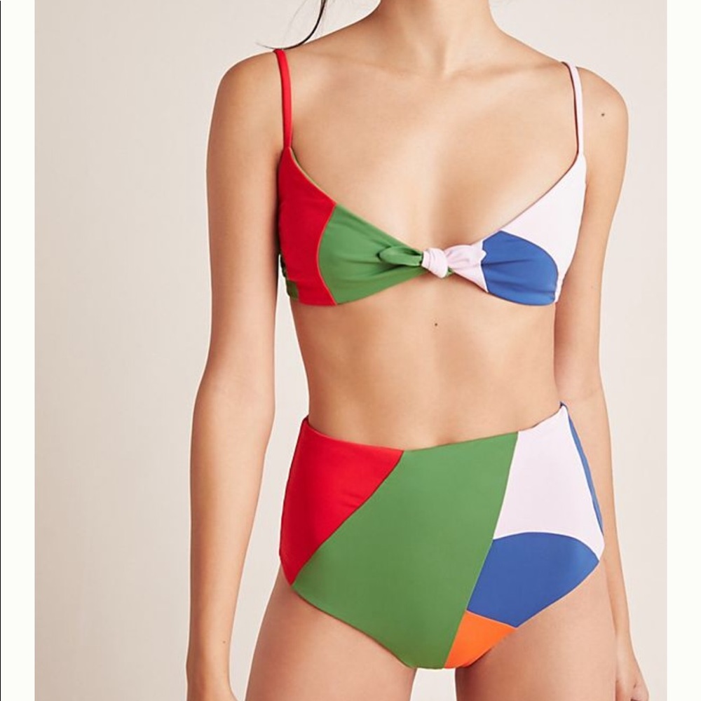 Mara Hoffman high waisted bikini swimsuit, small